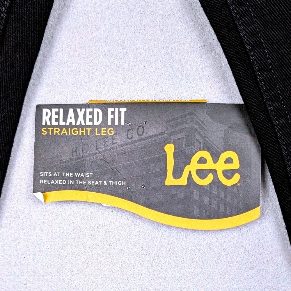 Lee Mens Relaxed Fit Straight Leg Black Denim Jeans 40x32 2055508‎ JIM-M473-004
